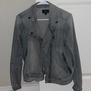 Lucky brand grey vintage jean jacket